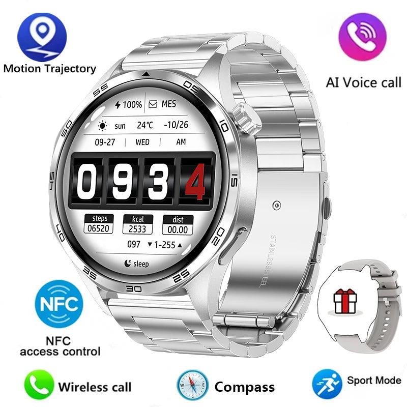 Watch 5 PRO Smart Watch Men Watch 5 AMOLED HD Screen Bluetooth Call GPS Trajectory NFC Heart Rate Compass SmartWatches