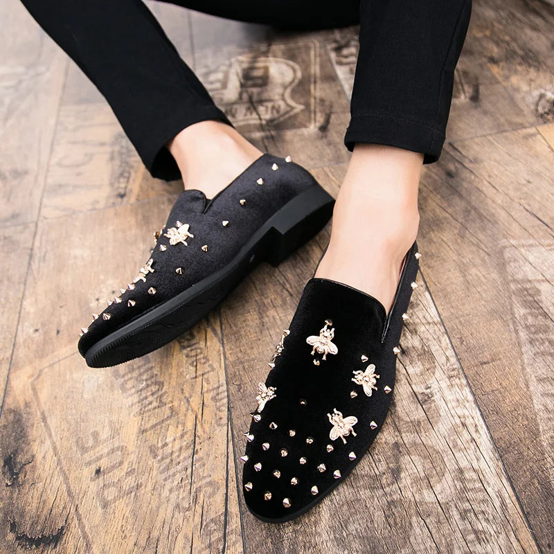 QUAOAR 2021 Fashion Brand Men's Shoes Handmade Leather Comfortable Men's Shoes Men's Loafers Banquet Shoes