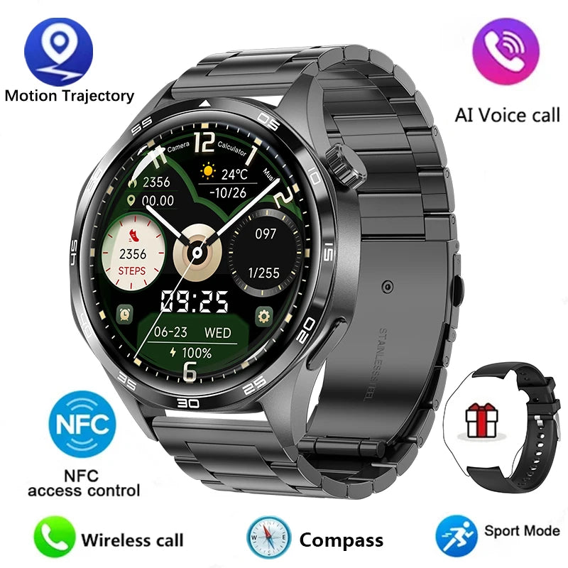 Watch 5 PRO Smart Watch Men Watch 5 AMOLED HD Screen Bluetooth Call GPS Trajectory NFC Heart Rate Compass SmartWatches