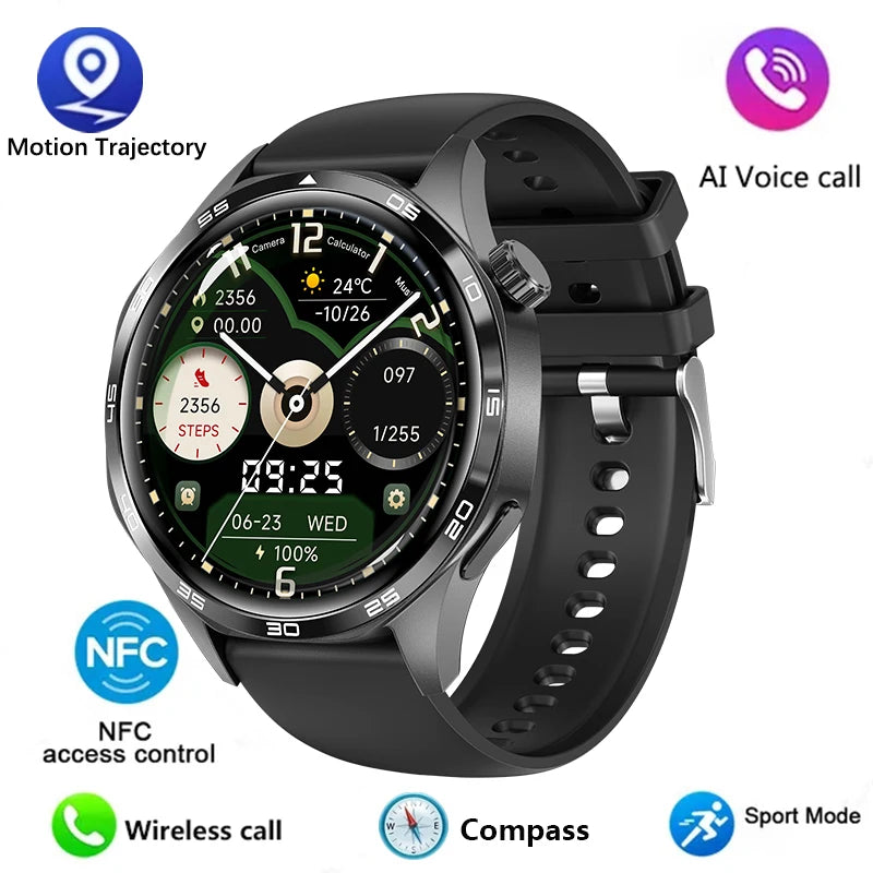 Watch 5 PRO Smart Watch Men Watch 5 AMOLED HD Screen Bluetooth Call GPS Trajectory NFC Heart Rate Compass SmartWatches