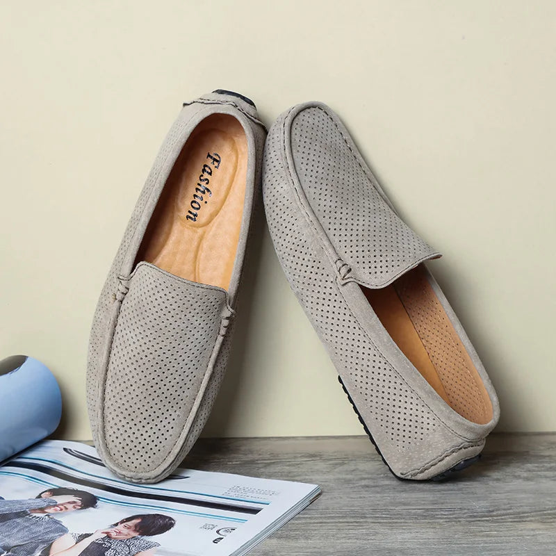 Men's leather shoes, comfortable, great for driving