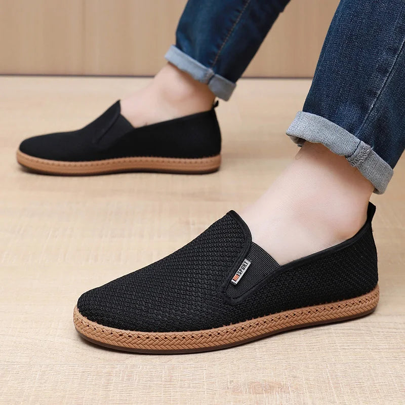 Men's Fabric Shoes Soft Bottom Skid-Proof Fashion Casual Shoes