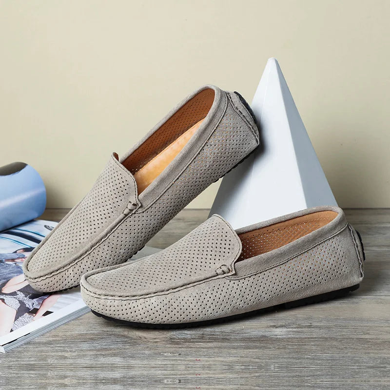 Men's leather shoes, comfortable, great for driving