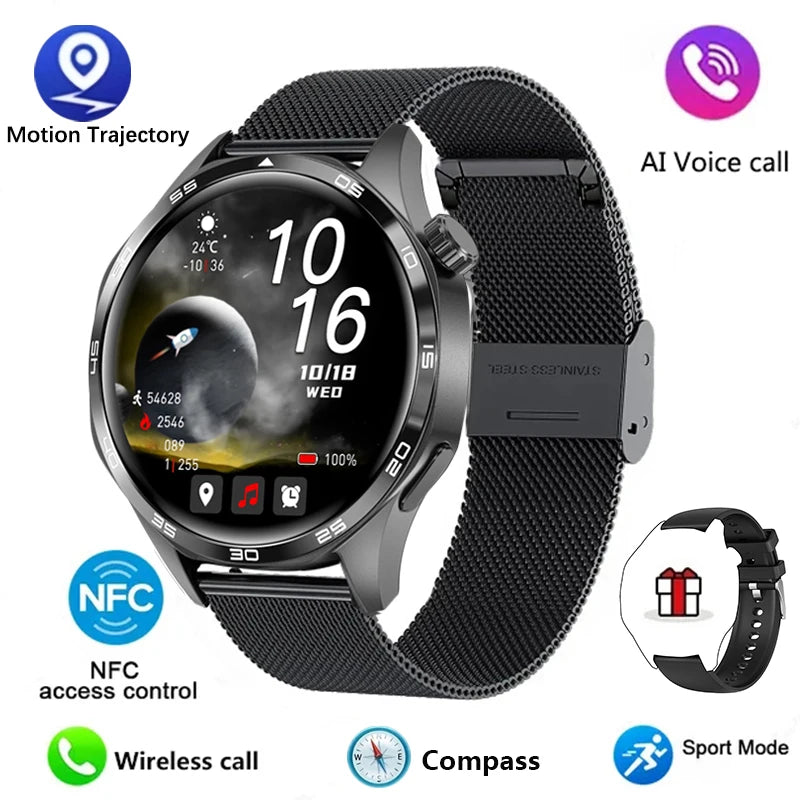 Watch 5 PRO Smart Watch Men Watch 5 AMOLED HD Screen Bluetooth Call GPS Trajectory NFC Heart Rate Compass SmartWatches