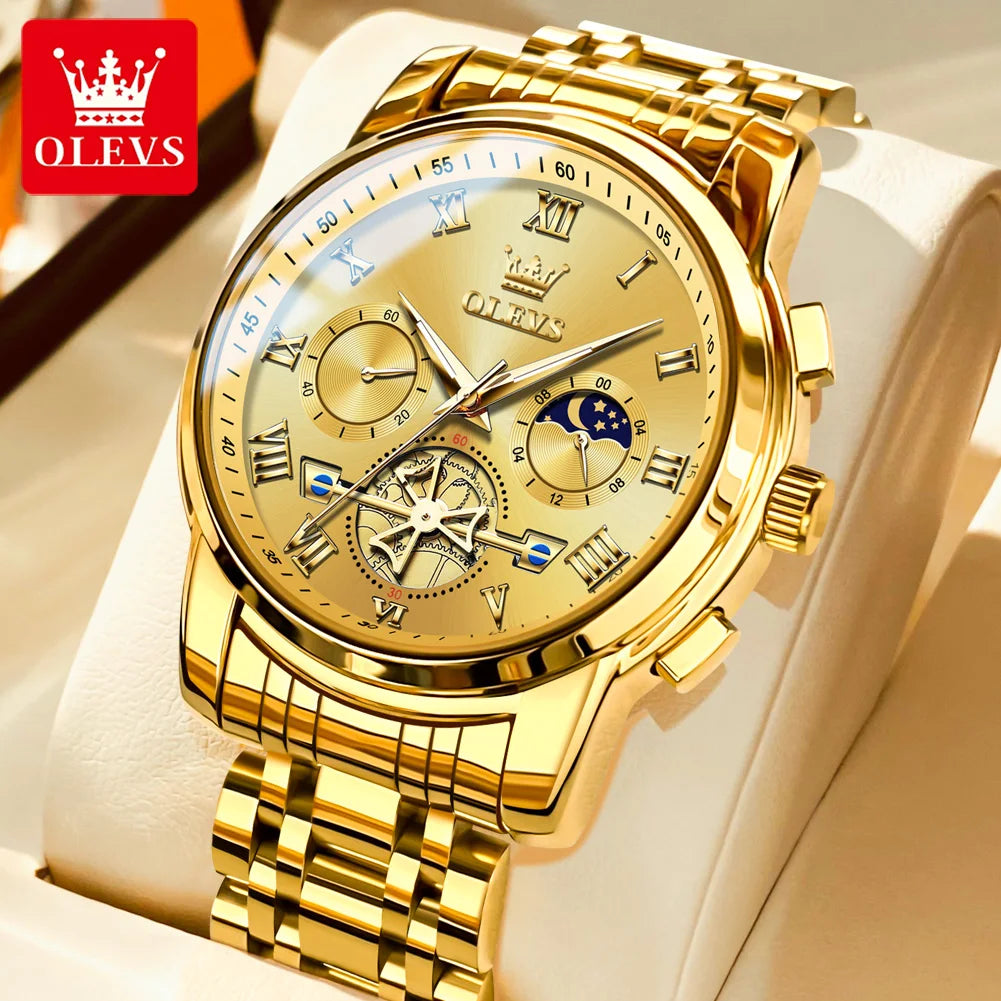 Men's Watches Classic Roman Luxury Wrist Watch  Waterproof