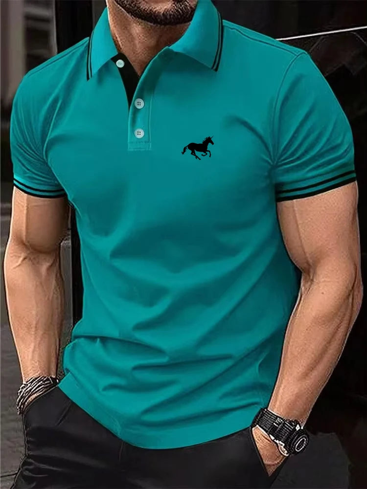 Men's short sleeve t-shirt, summer polo shirt, casual t-shirt, various sizes